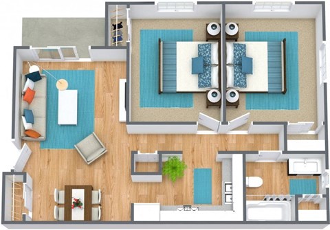 4125 South Thompson Street Studio-2 Beds Apartment for Rent - Photo Gallery 13